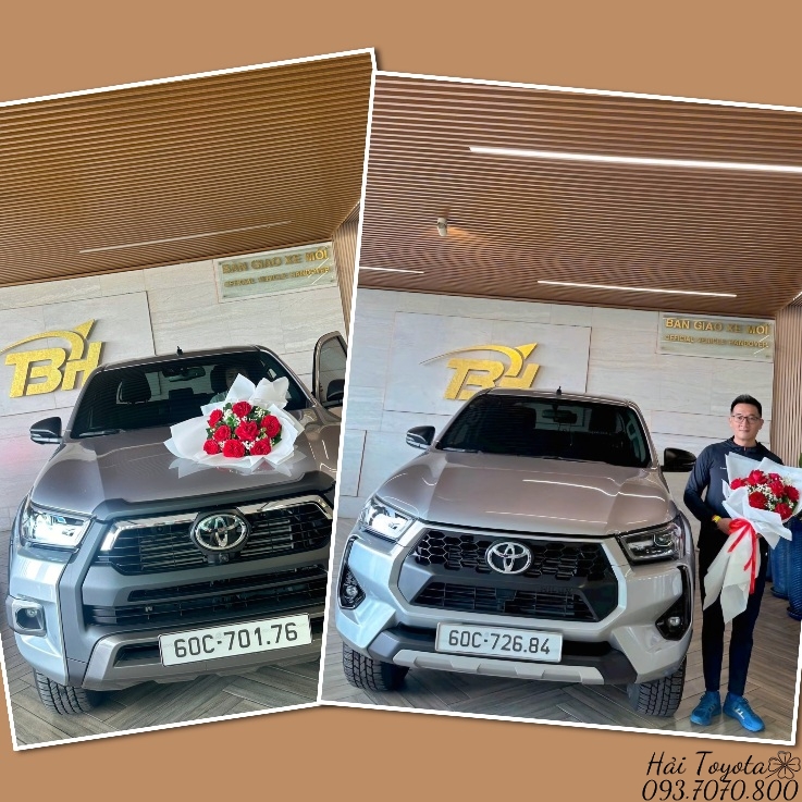 10/2024 - BÀN GIAO 2 ANH LỚN TOYOTA HILUX 2024 CHO ANH TUẤN (BIÊN HÒA)